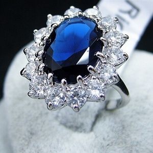 Quality Fashion Women Luxurious Elegent Blue